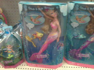 Ahh. Barbie Mermaids. That looks safe.