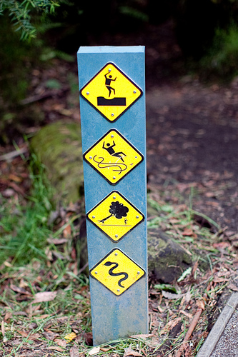 Homeschooling doesn't come with handy signs like this!